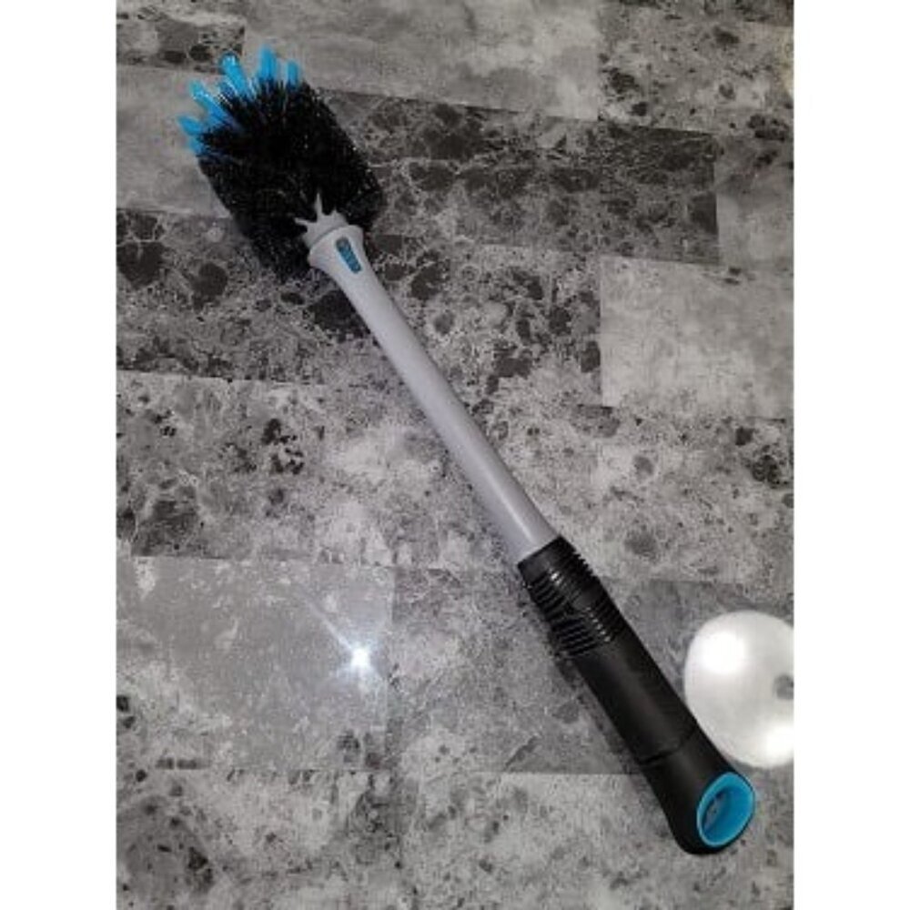 New 2-in-1 Shaker Bottle and Straw Cleaning Brush, 1 Pack,Gray